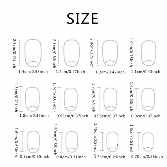 24 Pieces Fake press on nails - Picture 3 of 7